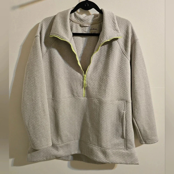 Womens L.L. Bean 1/4 Zip Quilted Pullover Size XL - Picture 1 of 6